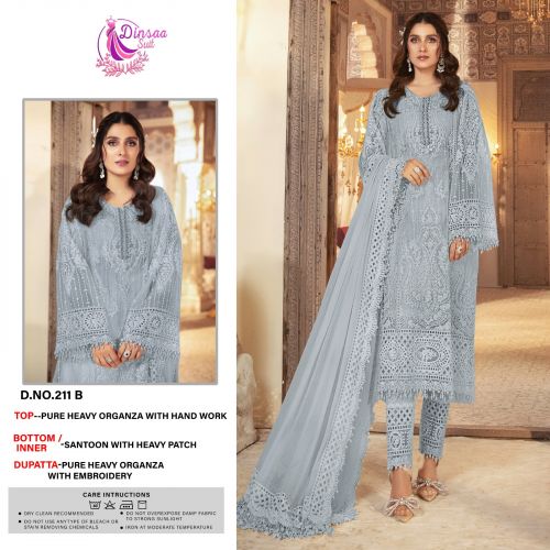Dinsaa 211 Pakistani Salwar Suits Catalog